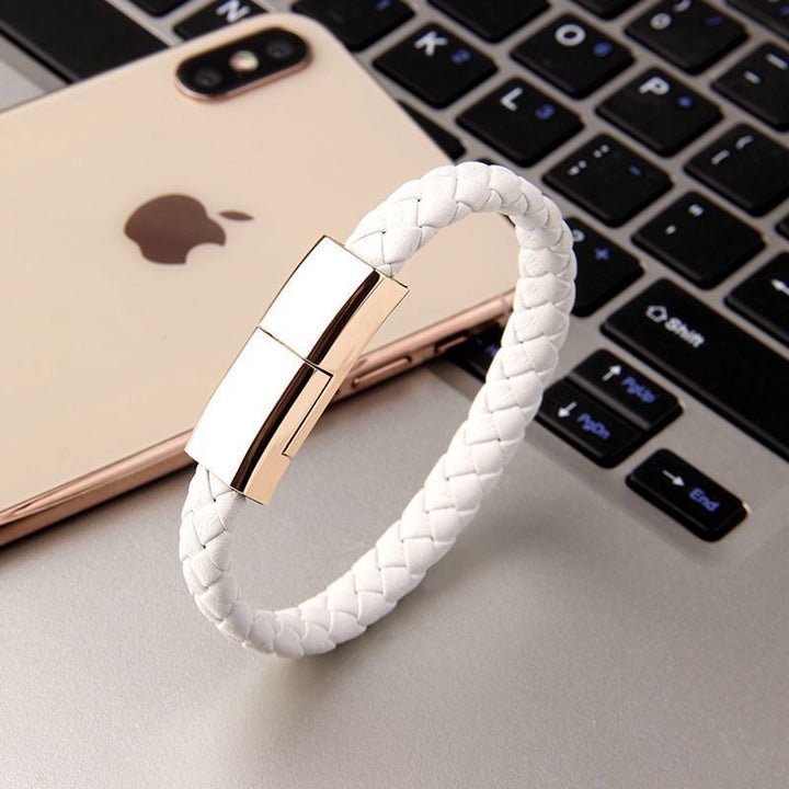 Portable and fashionable charging bracelet for on-the-go convenience